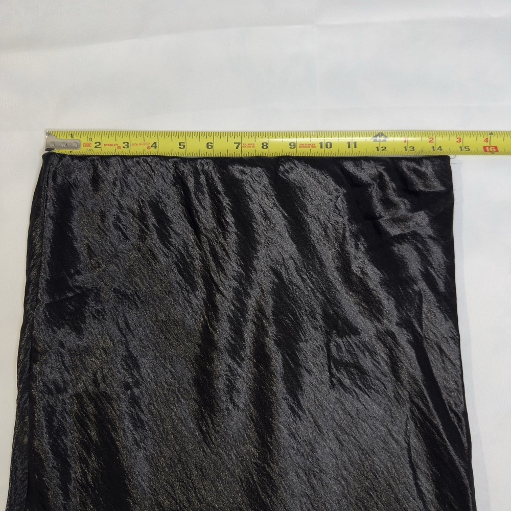 Adrienne M Silky Satin Charmeuse Midi Skirt Luxury Old Money Interview Timeless - Picture 7 of 8